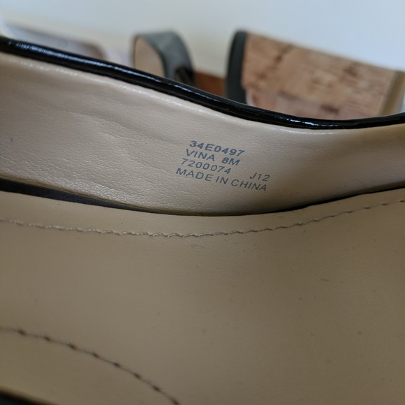 [Calvin Klein] Open Toe Slingback Block Heel Sz 8M - Picture 7 of 8